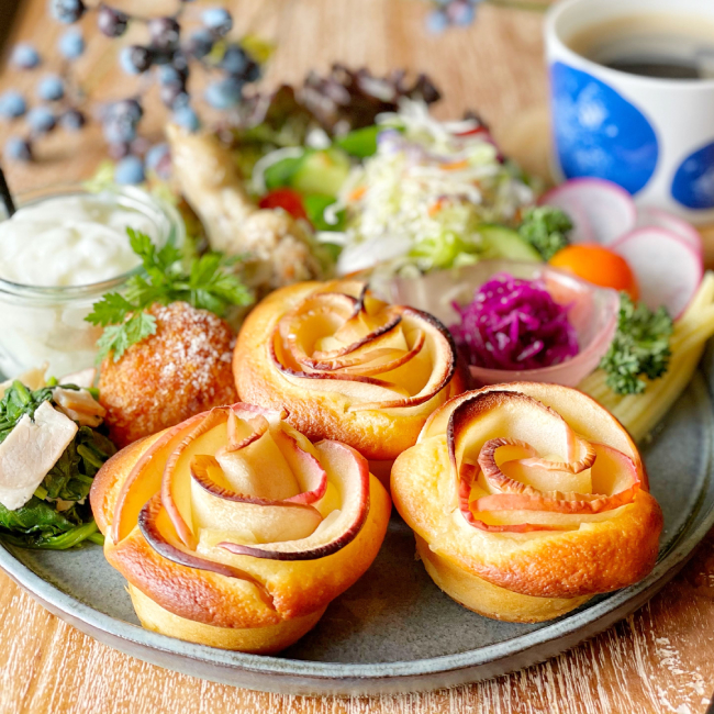 青森県「りんごのバラケーキ」 津軽みらい農協女性部常盤支部旬を味わう お手軽レシピ JAグループ