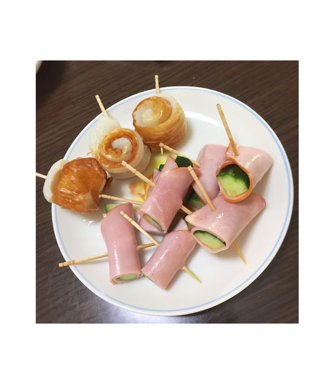 お弁当を華やかに♪簡単ハムきゅうり巻き☆ by たからもの。クックパッド簡単おいしいみんなのレシピが392万品