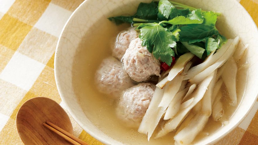 鶏団子と白菜の春雨スープ簡単時短節約おかずスープスープ献立: 作り置き＆スピードおかず de おうちバル 〜yuu'sstylish bar〜 Powered by ライブドアブログ