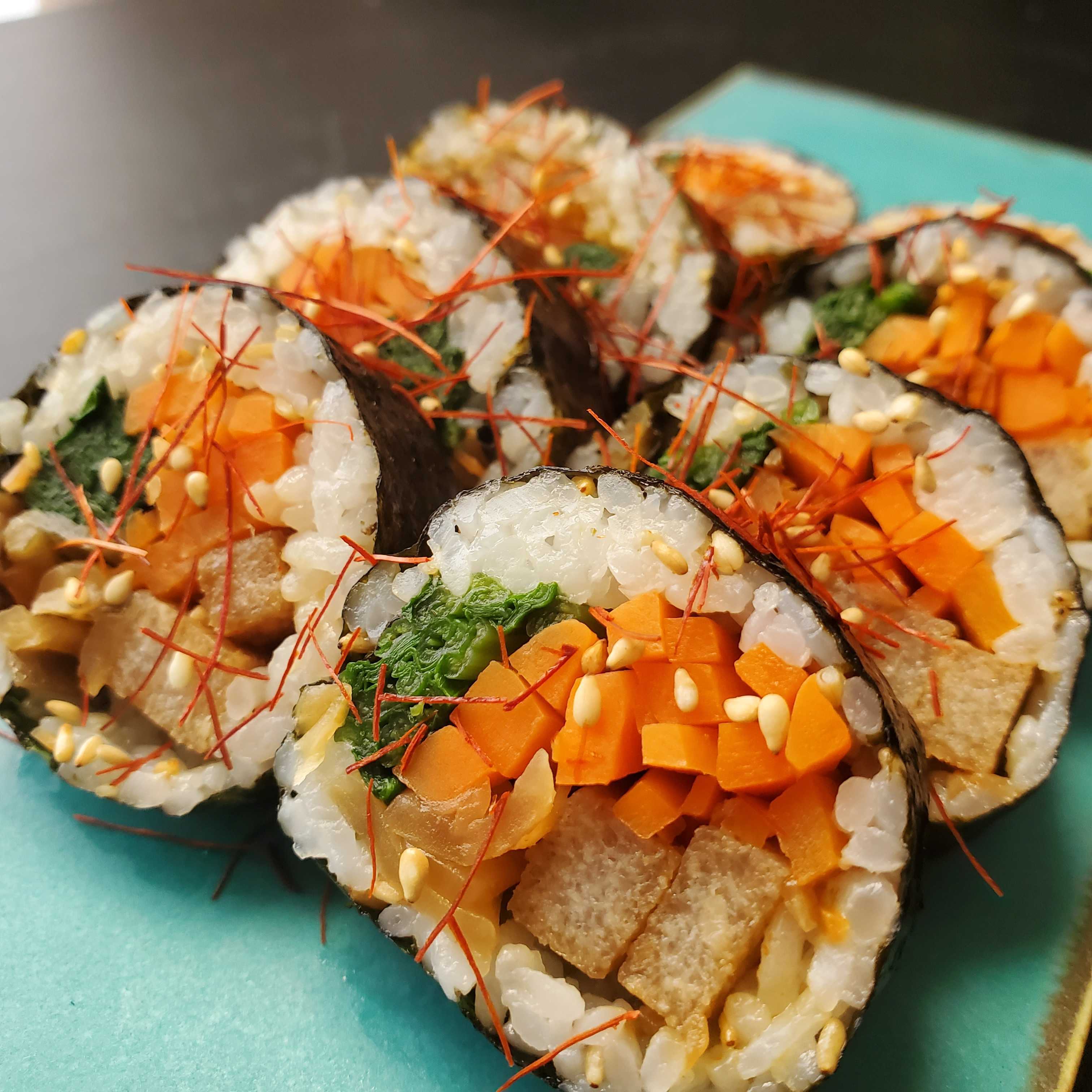 レンジで作るお手軽キンパ 韓国風のり巻き