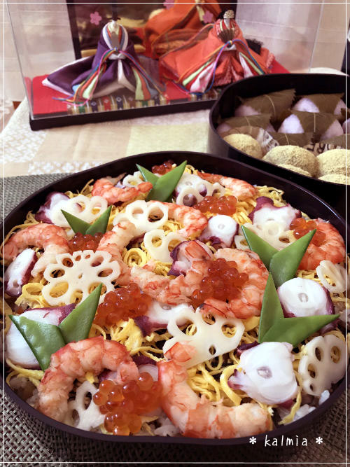 桜咲く ちらし寿司 *