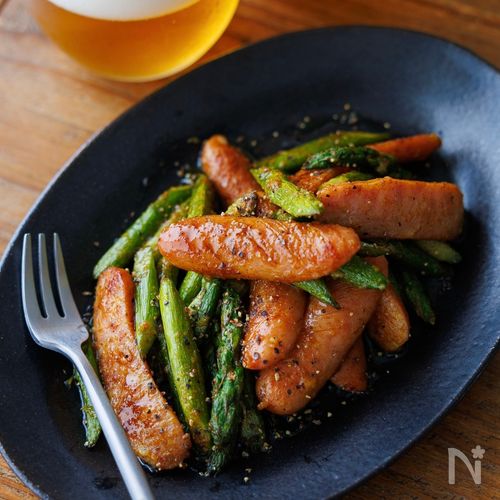 アスパラウインナーのおつまみスティックレシピ集ももち浜ストア番組公式サイト - テレビ西日本