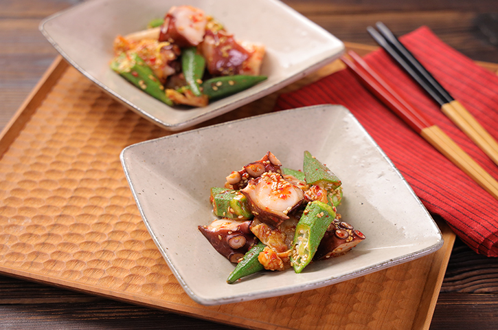 居酒屋レシピ キムチの素で作る「オクラキムチ」の作り方