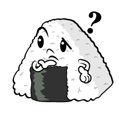 2個のおにぎりイラストのフリー素材イラストイメージ