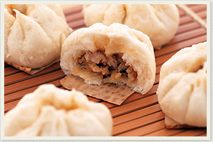 米粉で絶品ジューシー肉まん レンジde4分♪簡単レシピ