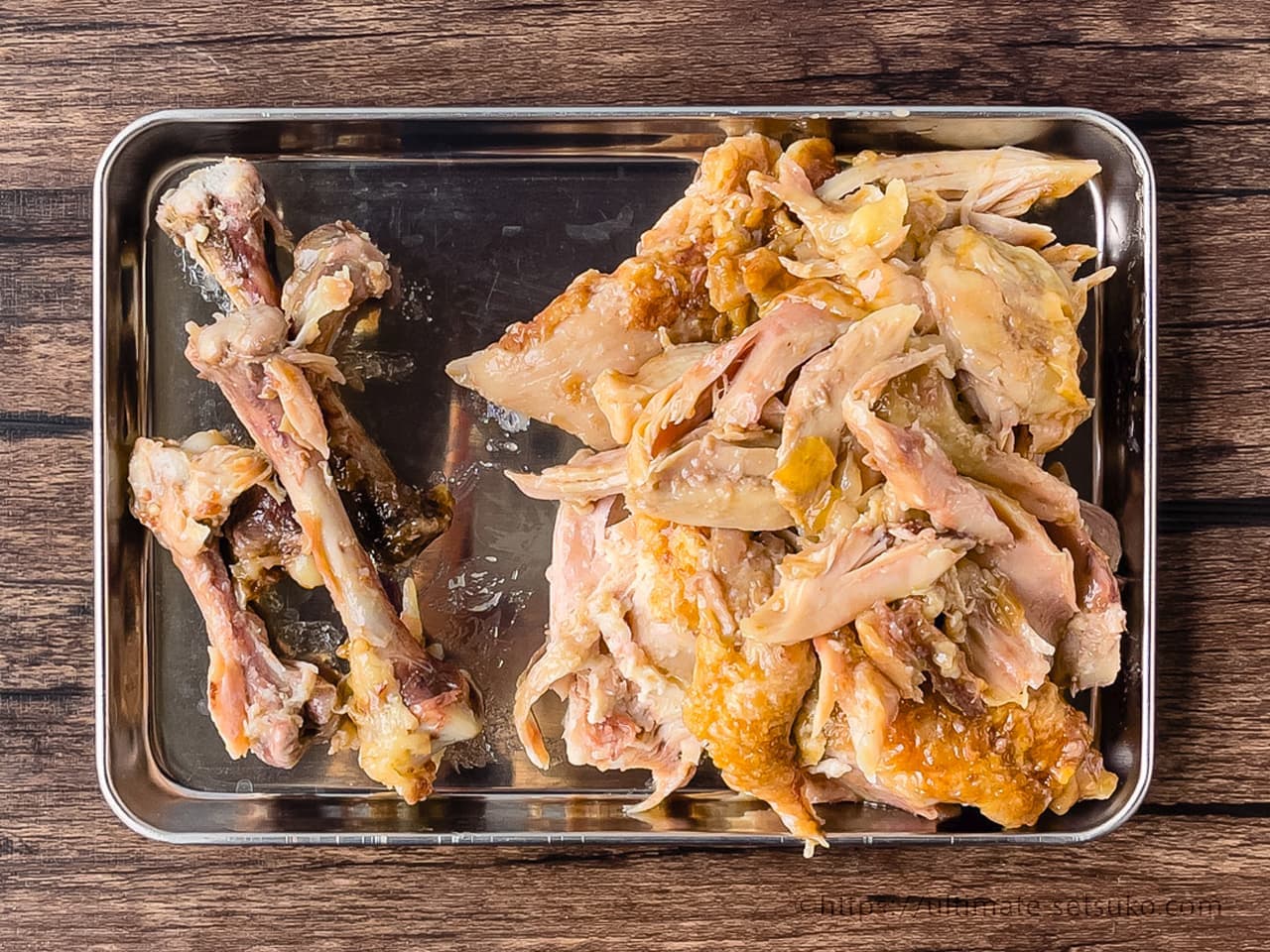 さくらどりの胸肉でハニーマスタード炒め