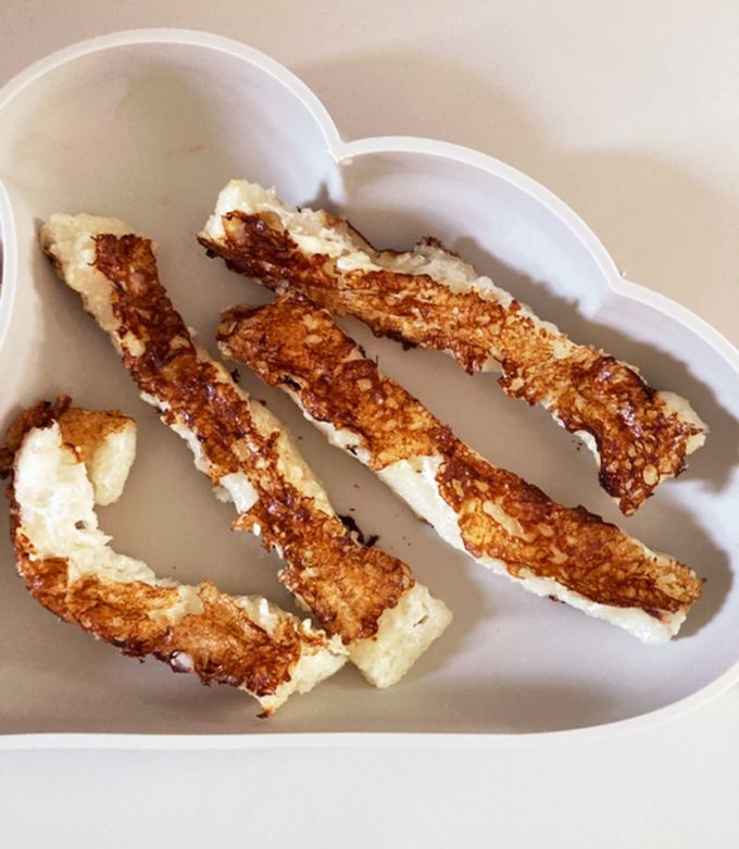 離乳食 きなこと豆乳のフレンチトースト いちご バナナ ヨーグルト sayaSnapdish スナップディッシュID:b195Ca