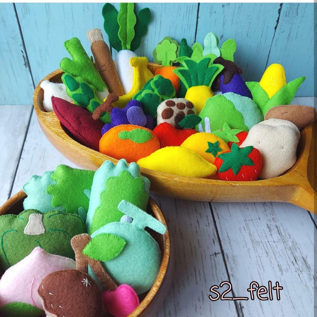 やさい フェルトままごとブック