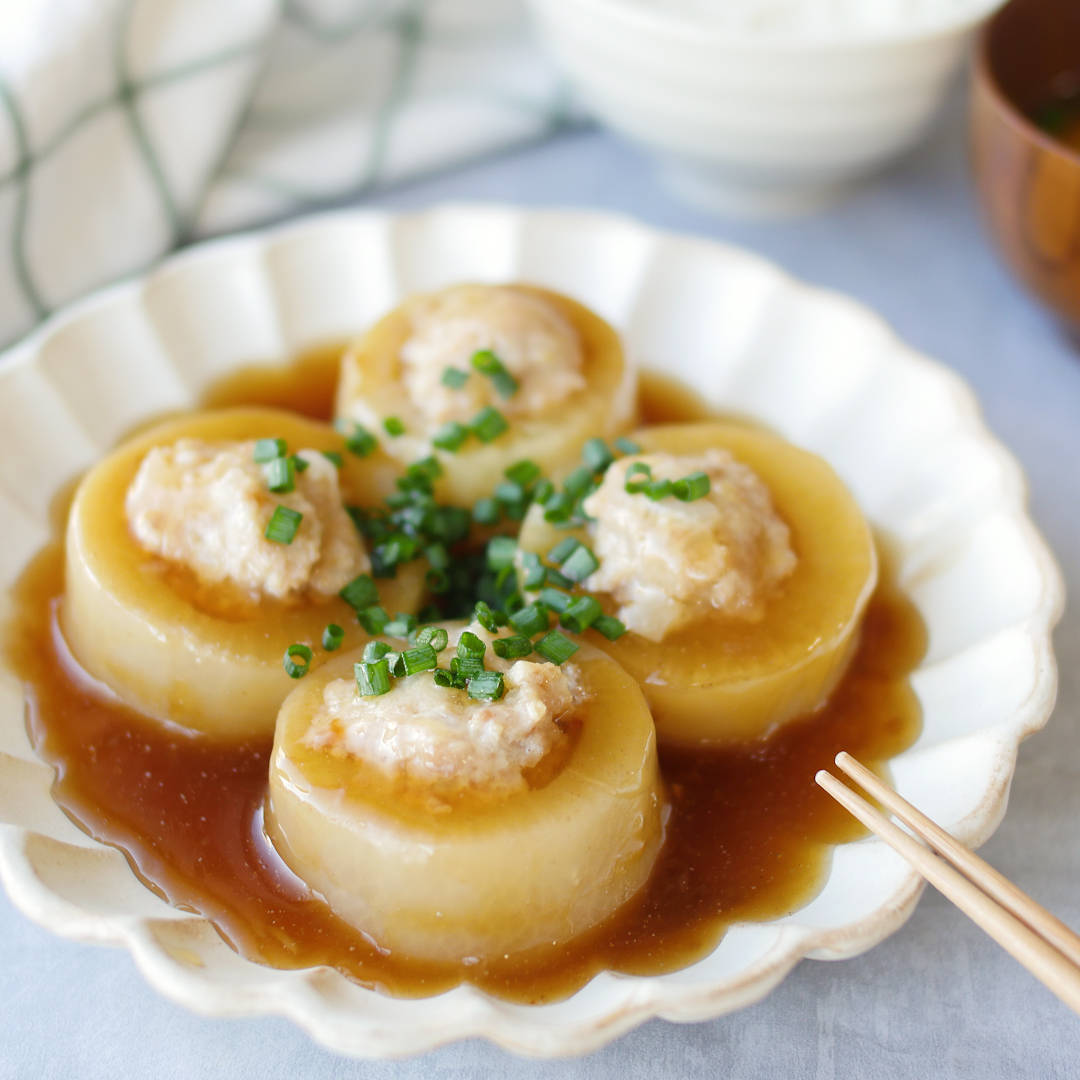 赤味噌で肉味噌のふろふき大根 by もえっこクックパッド簡単おいしいみんなのレシピが392万品