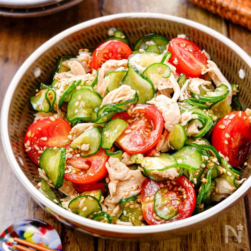 ささみきゅうりの梅ポン酢 - MOAI's KITCHENMOAI's KITCHEN