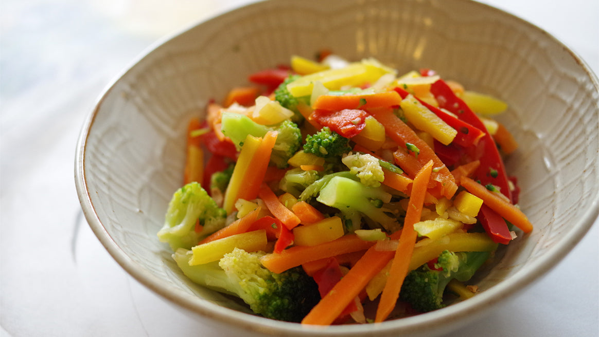 和風野菜の黒酢あん炒め