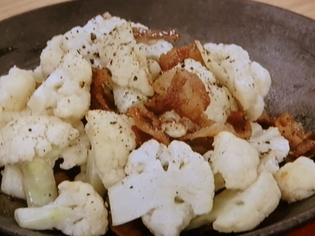 カリフラワーと豚肉のカレー煮