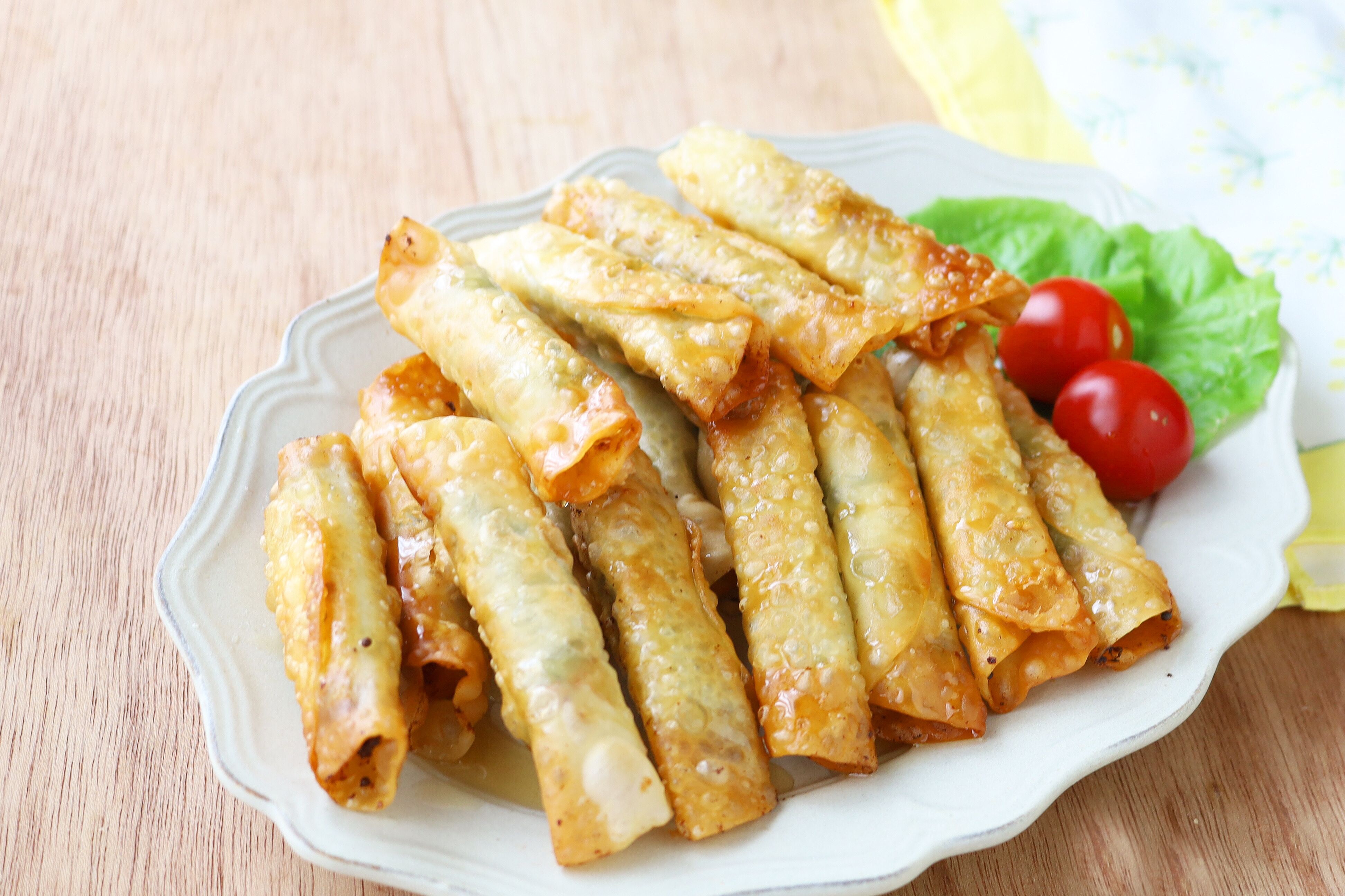 餃子の皮を使ったとんがりクリチレシピ