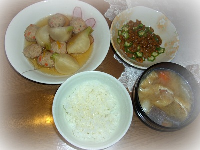 夜勤明けの日ご飯🍚夜勤明け焼きおにぎりおうちごはんonigiri野菜料理