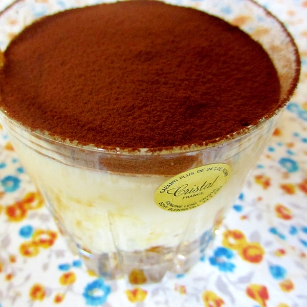 \生クリーム不要! 簡単‼︎混ぜて冷やすだけ!濃厚めちゃウマ♡ティラミス