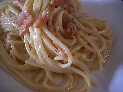 カルボナーラ 生クリームなし・ローマ風カルボナーラ