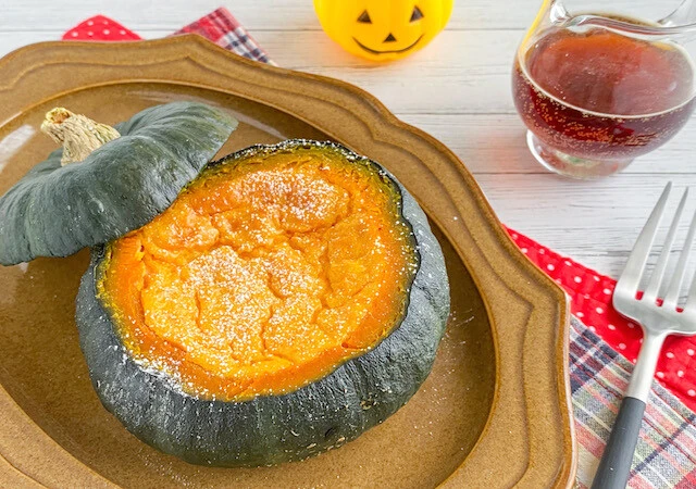 かぼちゃのピリ辛チーズ焼き