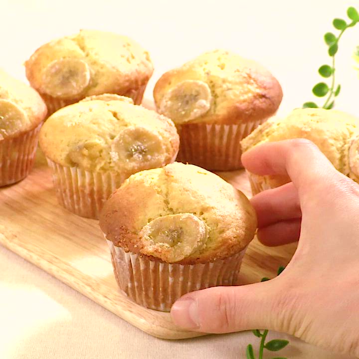 ♡ホットケーキミックスで♡チョコバナナッツマフィン♡簡単レシピ バターなし お菓子Mizukiオフィシャルブログ 「♡奇跡のキッチン♡」