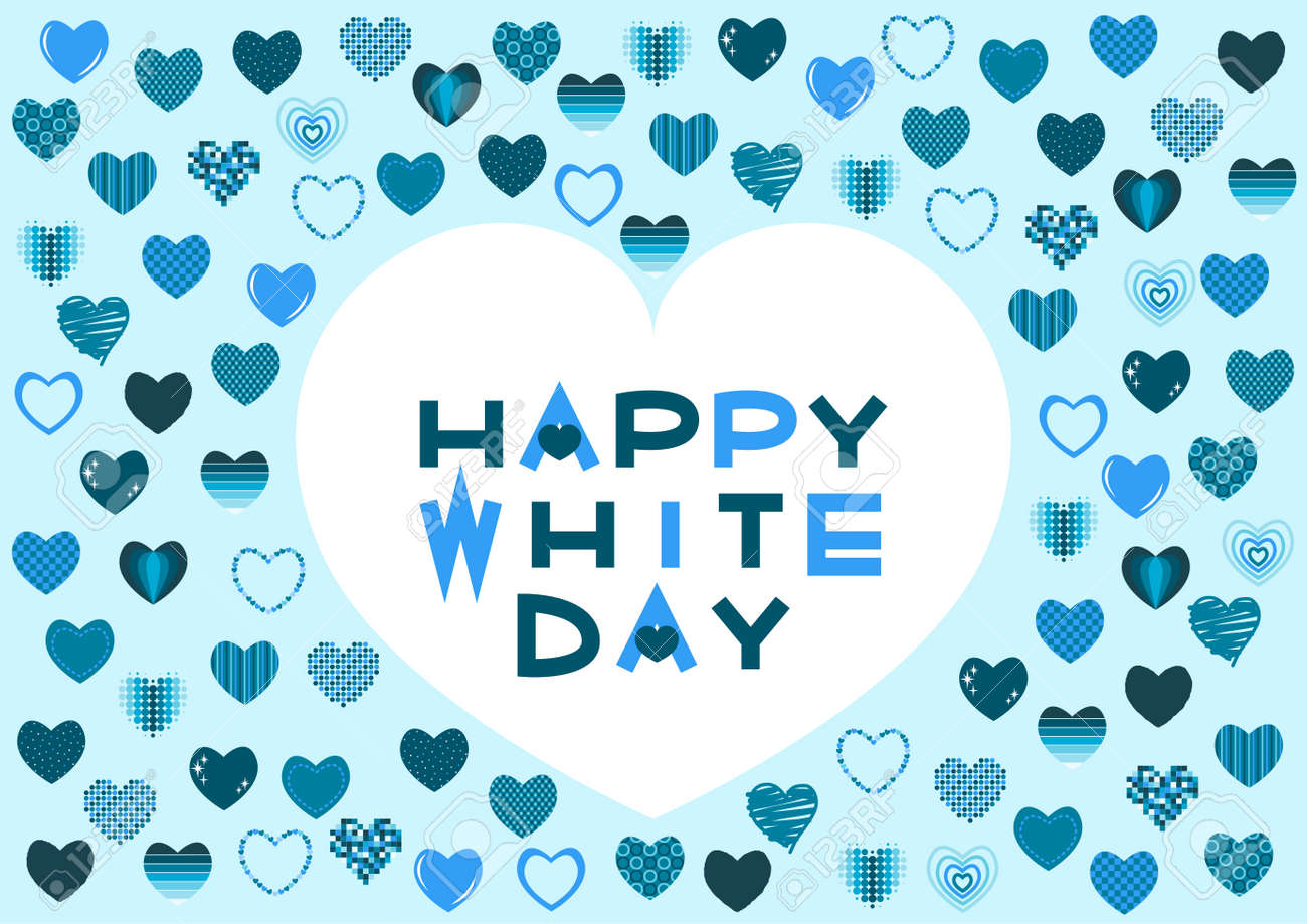 ホワイトデーカードのポスターデザインのイラストです。のイラスト素材・ベクター Image 162740415