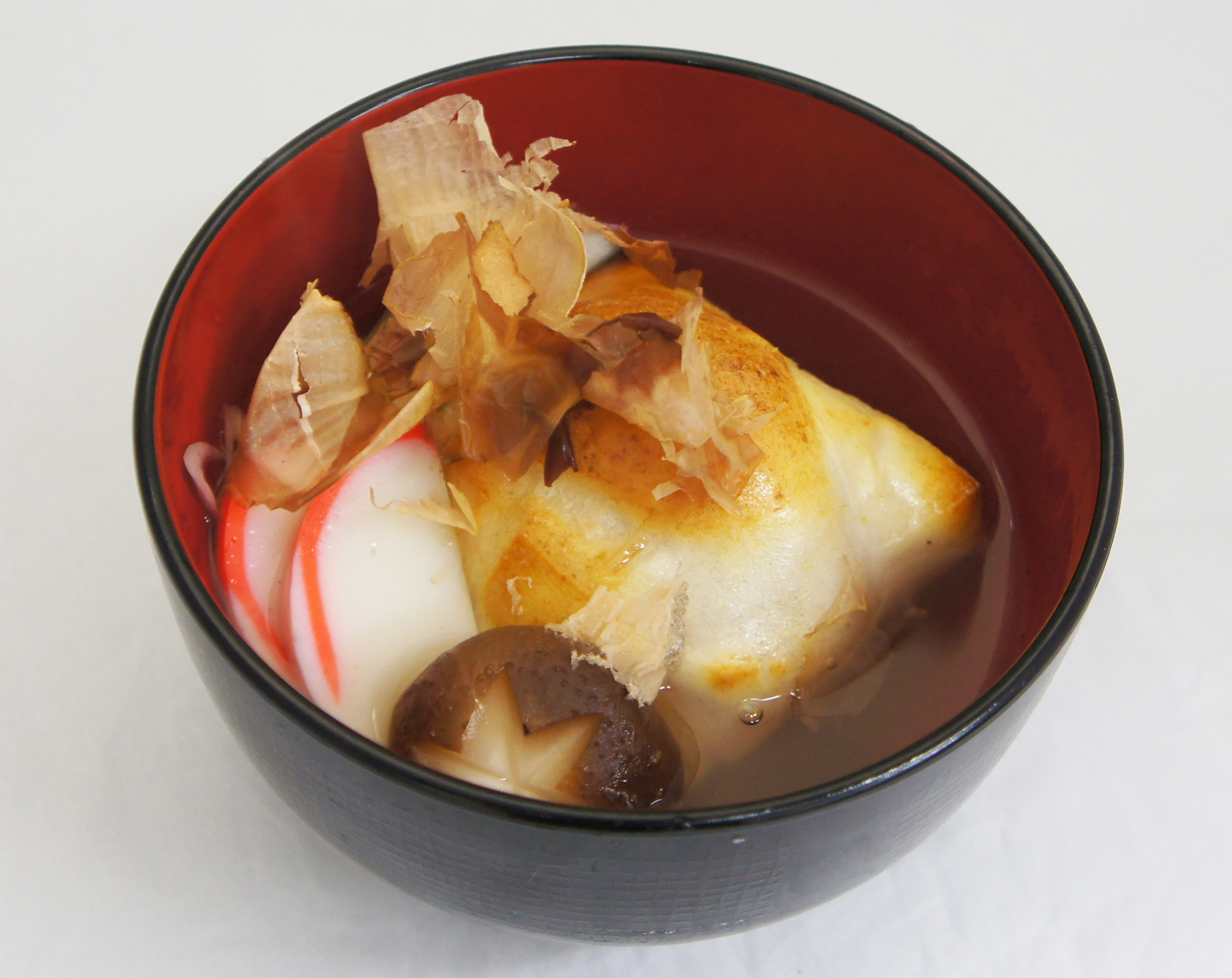 ヤマキ割烹白だし♪お餅のサッと煮でお雑煮♪『す〜さんの台所』外食するなら家で飯