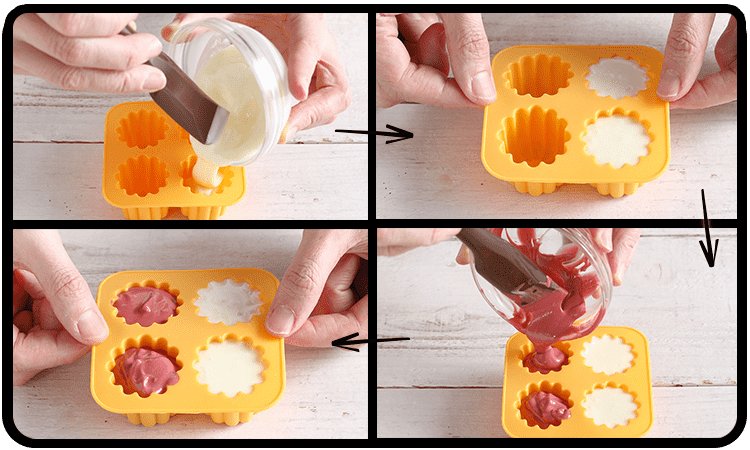 カヌレ型で可愛いガトーショコラ