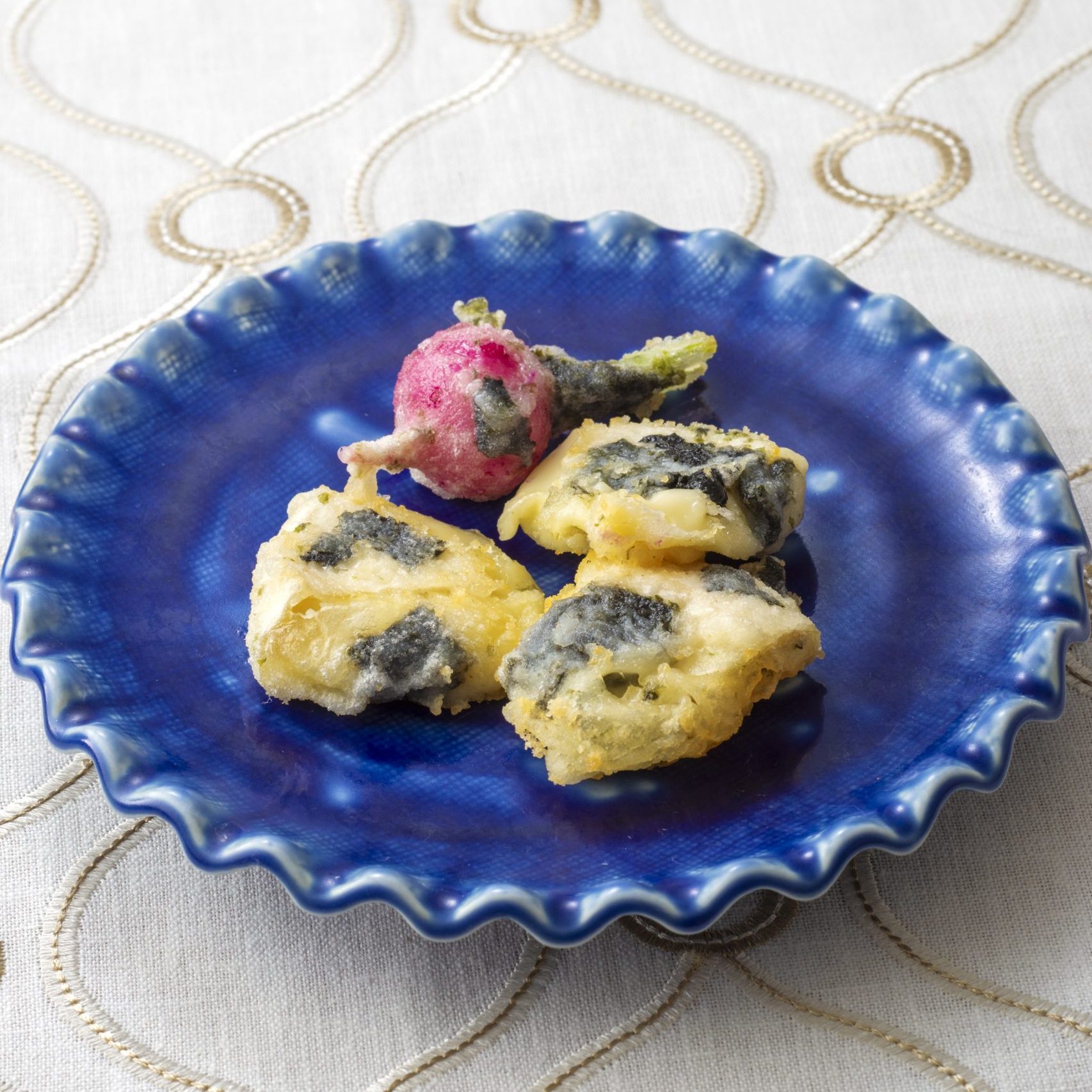 カマンベールと野菜のアヒージョ