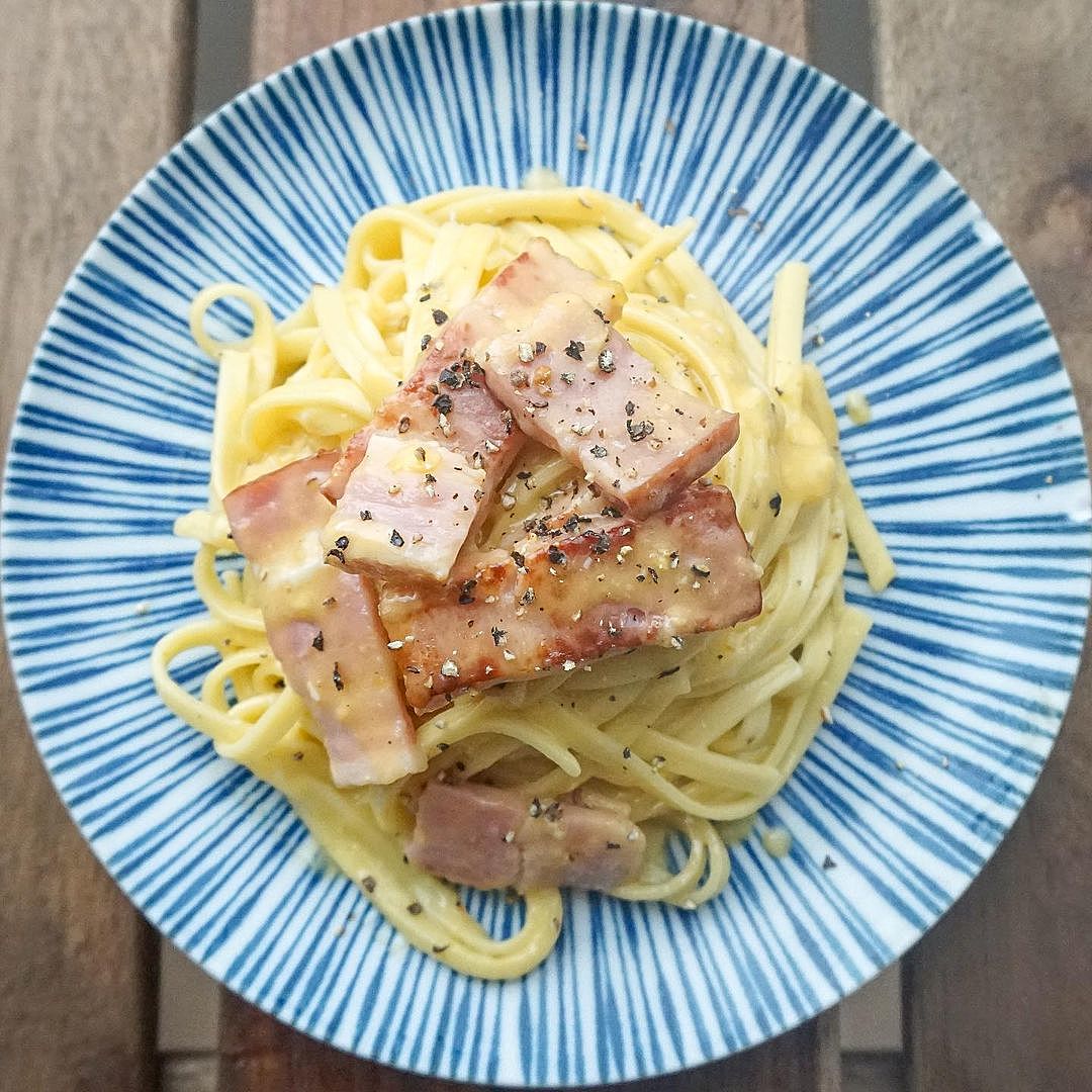 フィットチーネ×生クリームの超絶濃厚カルボナーラクラシル