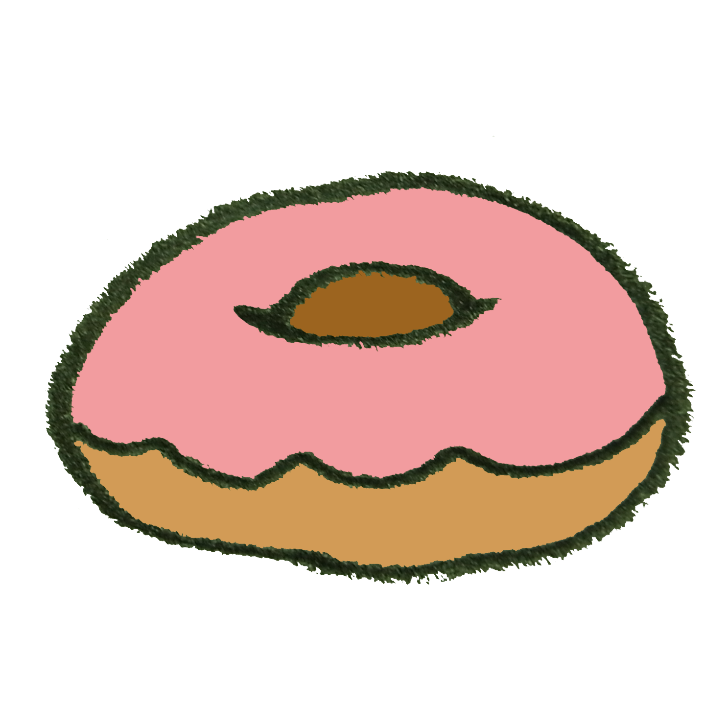 カラフルなスプレーをトッピングしたドーナツのイラスト素材FYI07877738ストックフォトの QleanMarket キュリンマーケット