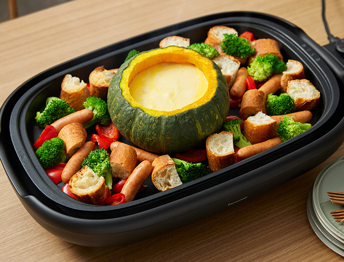 アーテスティア 電気フォンデュセット 6人用 ホワイト Artestia チーズフォンデュ鍋 アメリカキッチン輸入プロ 調理家電 キッチン雑貨アウトドア