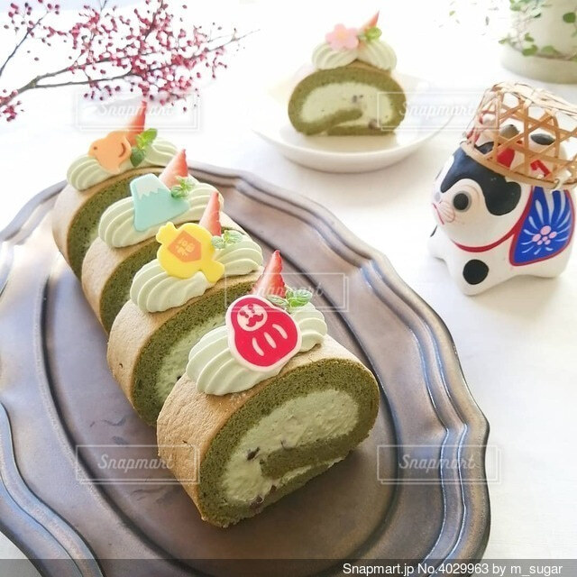 コフレ・ドゥ・ガトー Happy New Year~だるまのお正月ケーキ~ビーズマニアアイテムで探す,モチーフキット,スイーツ,和風BeadsMania