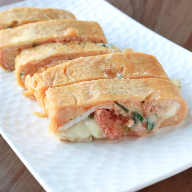 明太子たっぷり。明太マヨ卵焼き