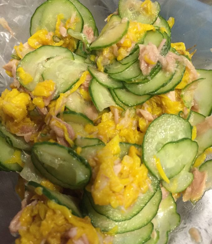 梅ツナきゅうりやっこ