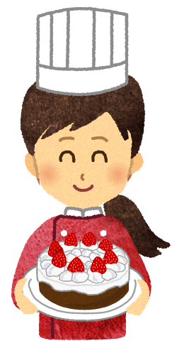 休日のケーキを運んで菓子のイラスト素材・ベクター Image 17721621