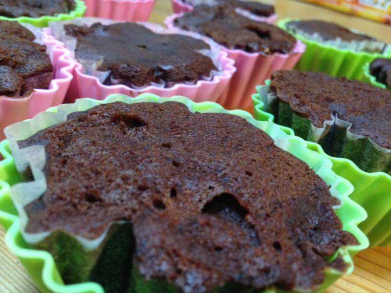 レンジで簡単!チョコチップカップケーキ