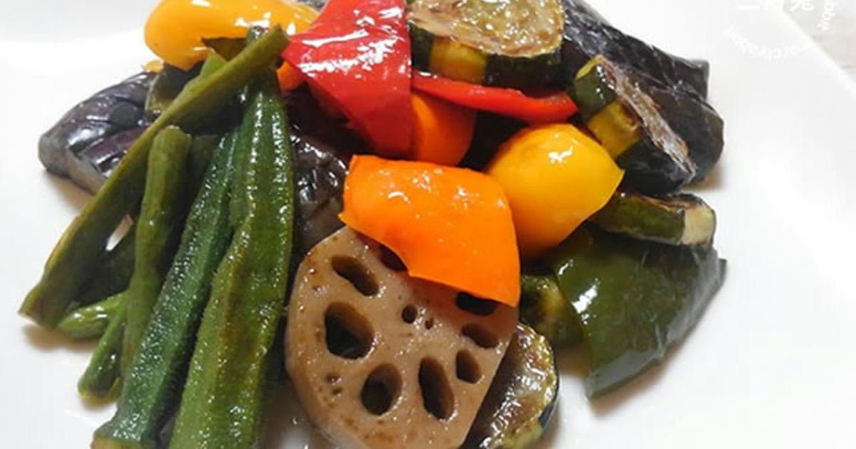 栗原はるみさんの『夏野菜の揚げびたし』♪ふーはるmamaの楽天生活。＋パン・お菓子作り♪ - 楽天ブログ