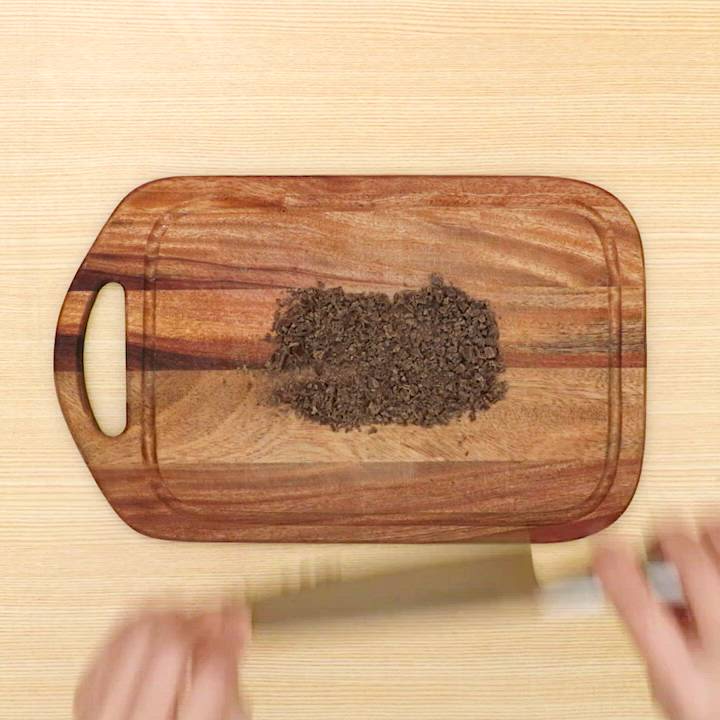 マシュマロでチョコムースケーキ〜牛乳パックの型でプチガトー風