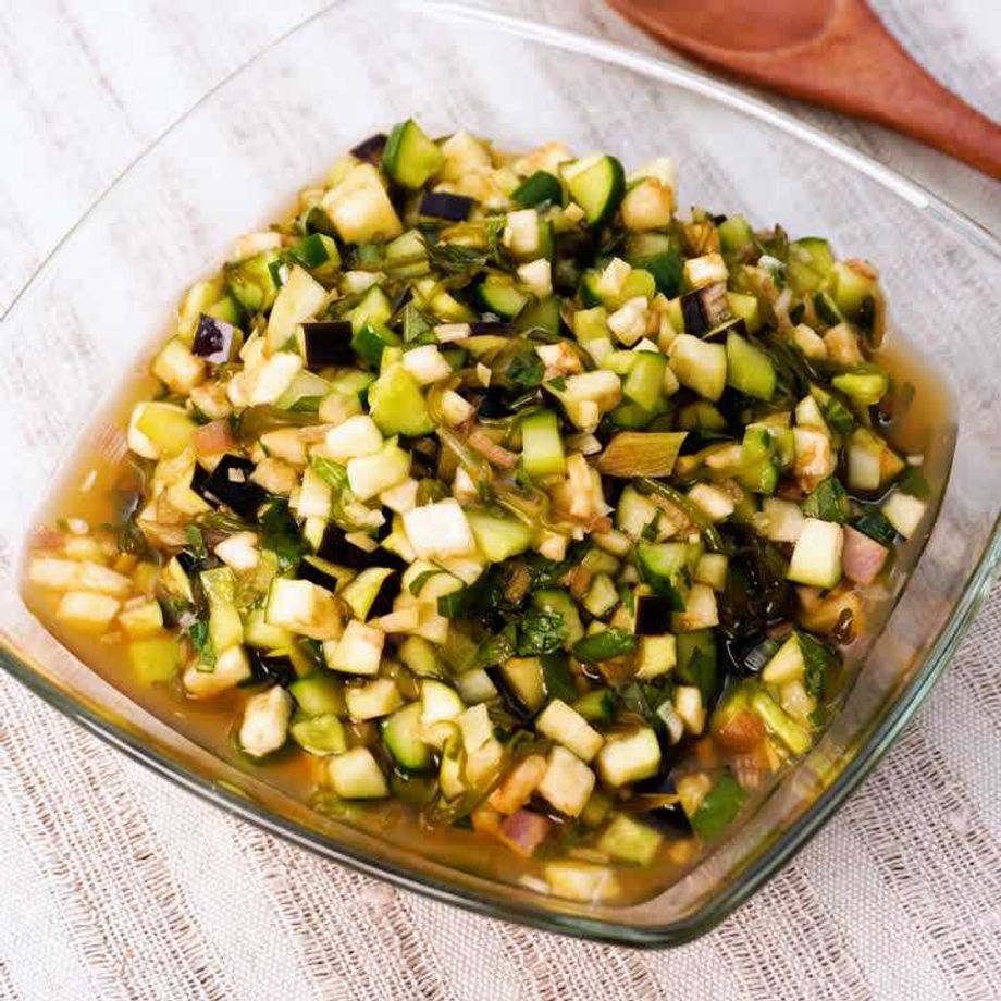 夏野菜たっぷり みそ香る山形だし