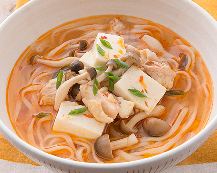 豆腐のっけ冷やうどん