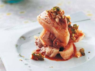 簡単!レンジ蒸し鶏の香味ポン酢がけ