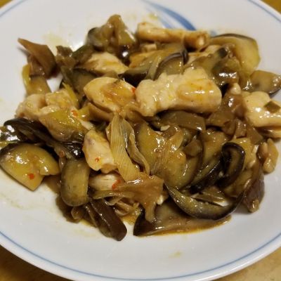 ナスと鶏ささみのさっぱり和え