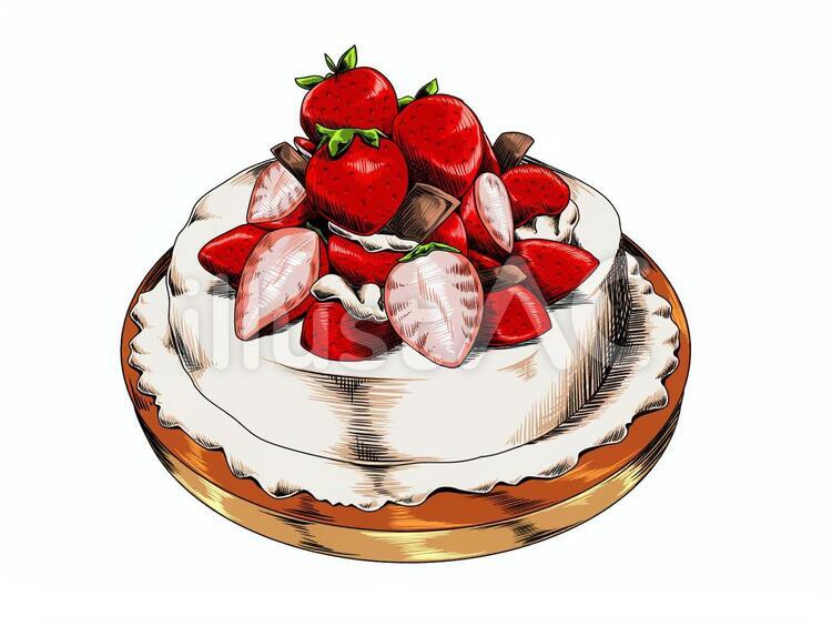 ホールケーキイラスト・フリー素材なら「シンテリ」