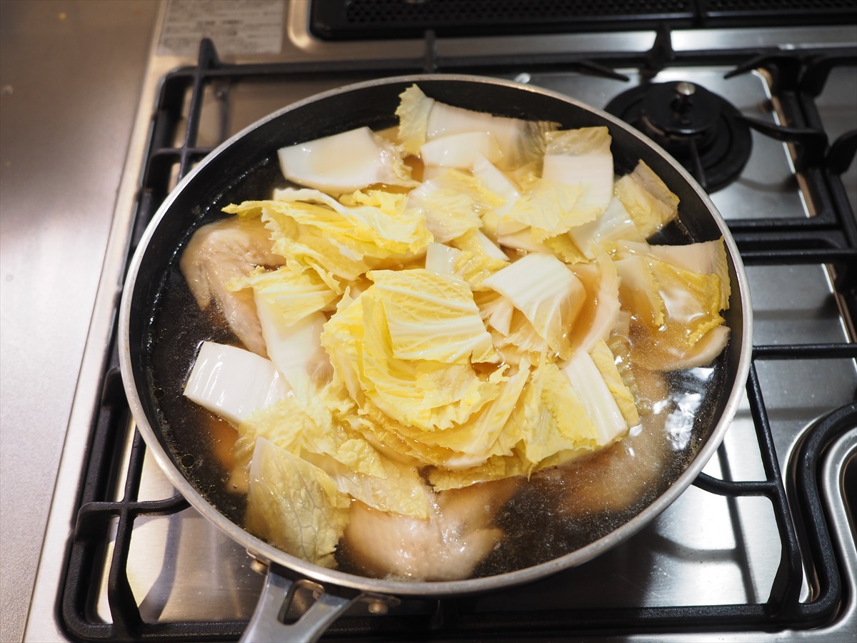 とろとろ白菜と手羽先のうま煮