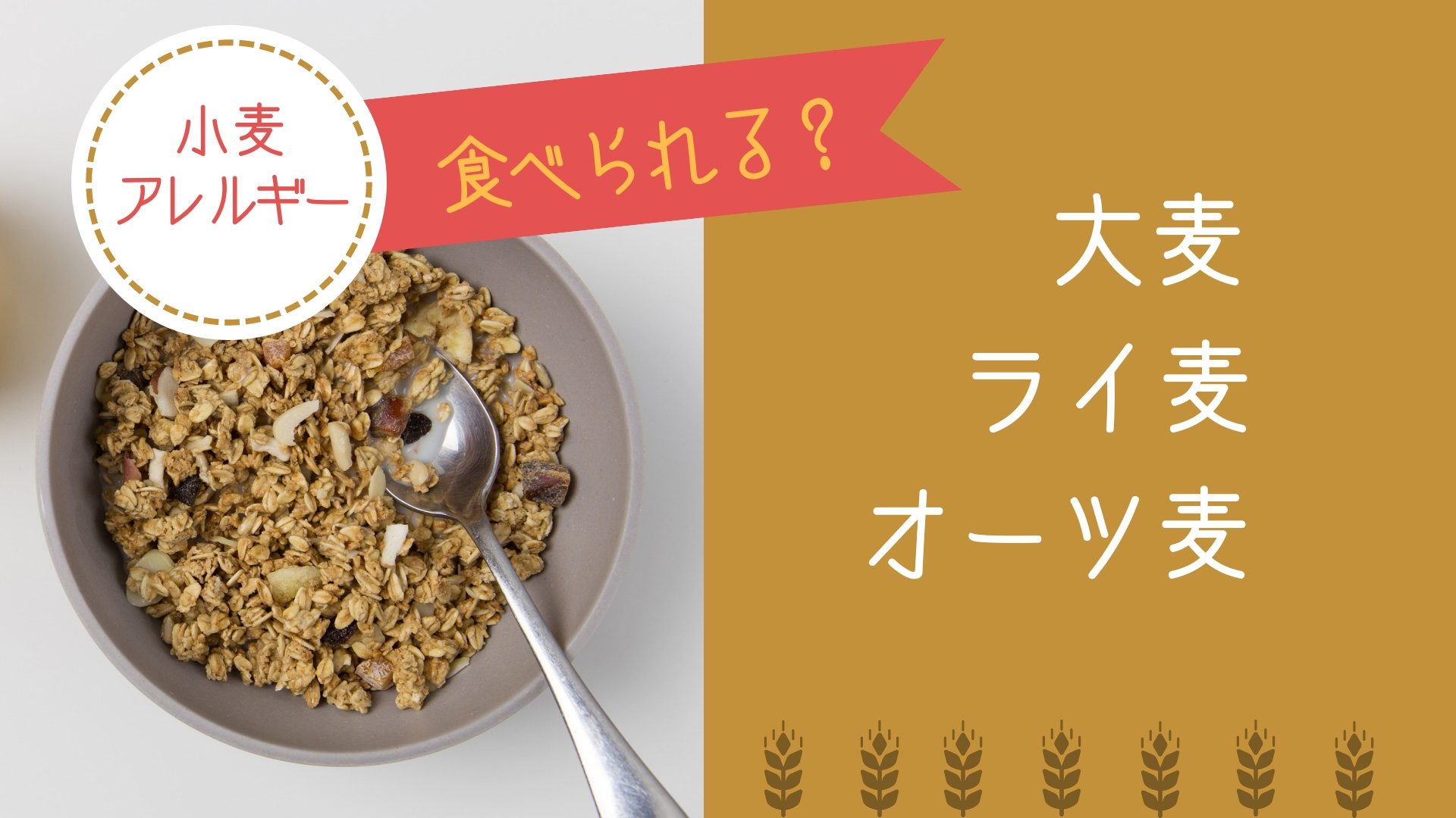 ライ麦とは？ライ麦と小麦の違いを徹底比較！通信講座のSARAスクール資格講座