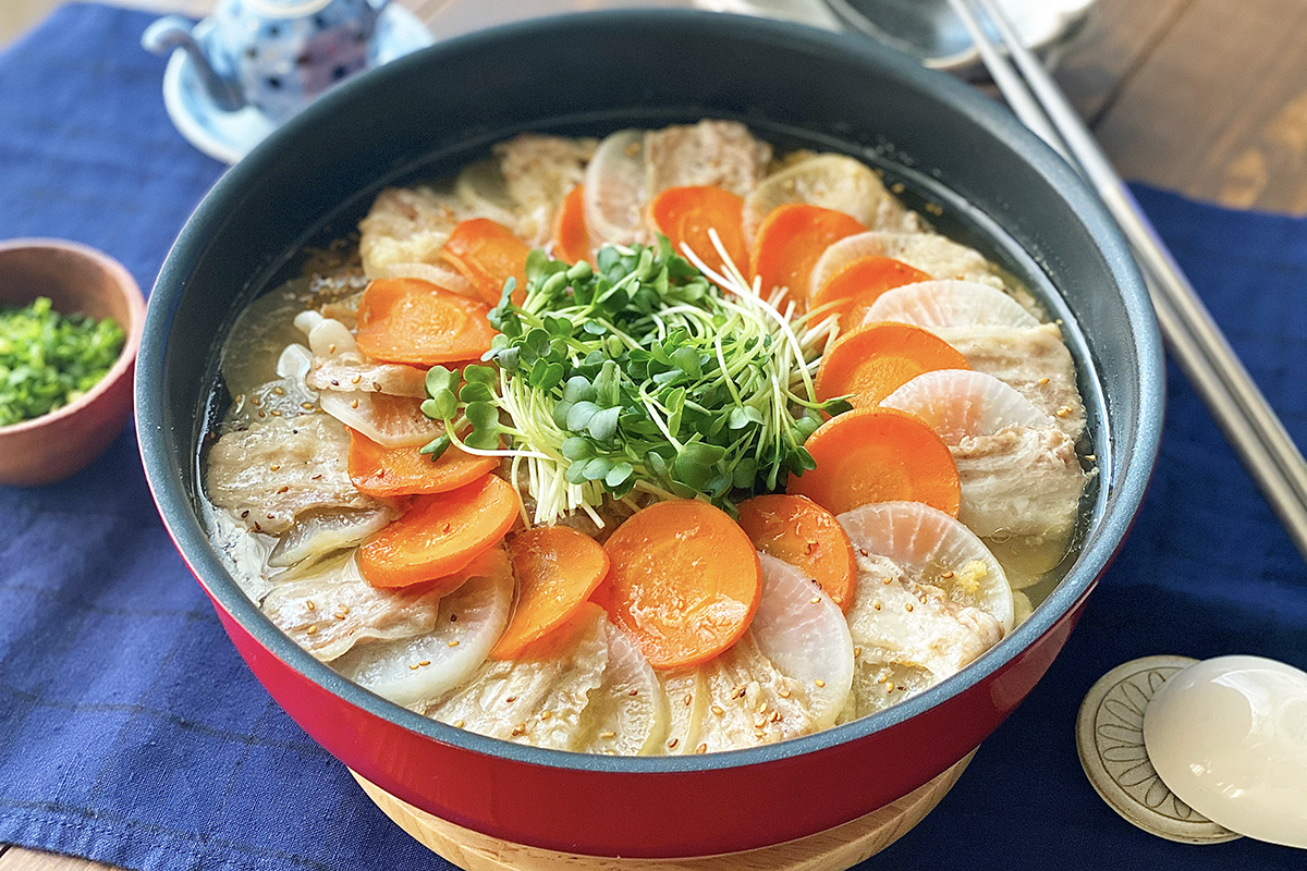 白菜ミルフィーユ鍋の簡単レシピ