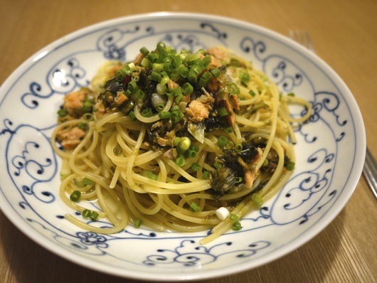 タコとあおさ海苔のワンパンパスタ レシピ