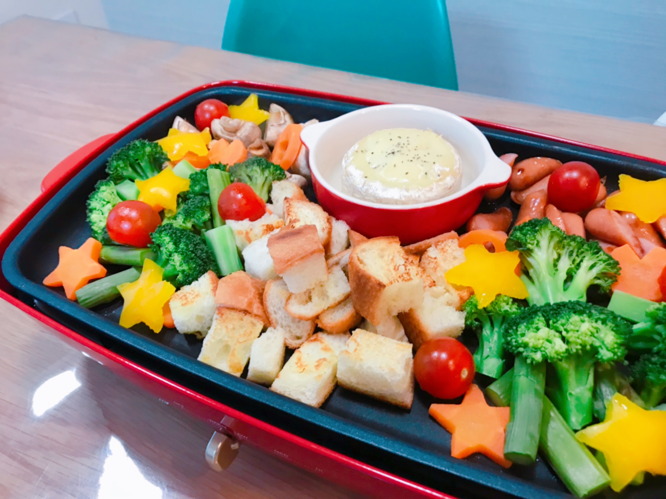 ホットプレートチーズフォンデュ