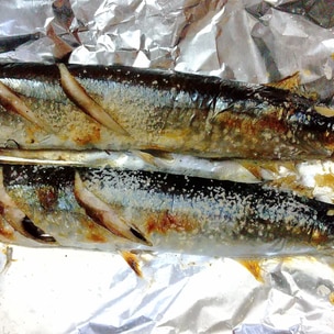 ガシラ カサゴ の塩焼き