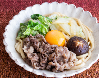 すき焼き風 焼きうどん