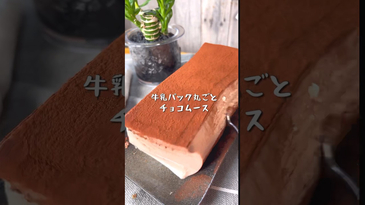 牛乳パックで簡単！スーパーチョコムースの作り方