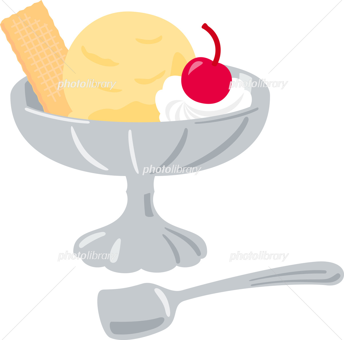 手書き アイスクリームイラスト・フリー素材なら「シンテリ」